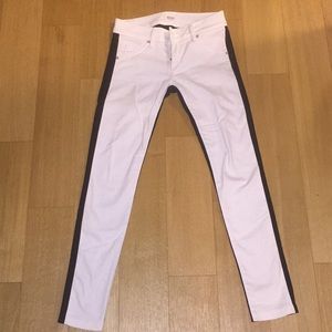 Hudson size 26 half black half white jeans